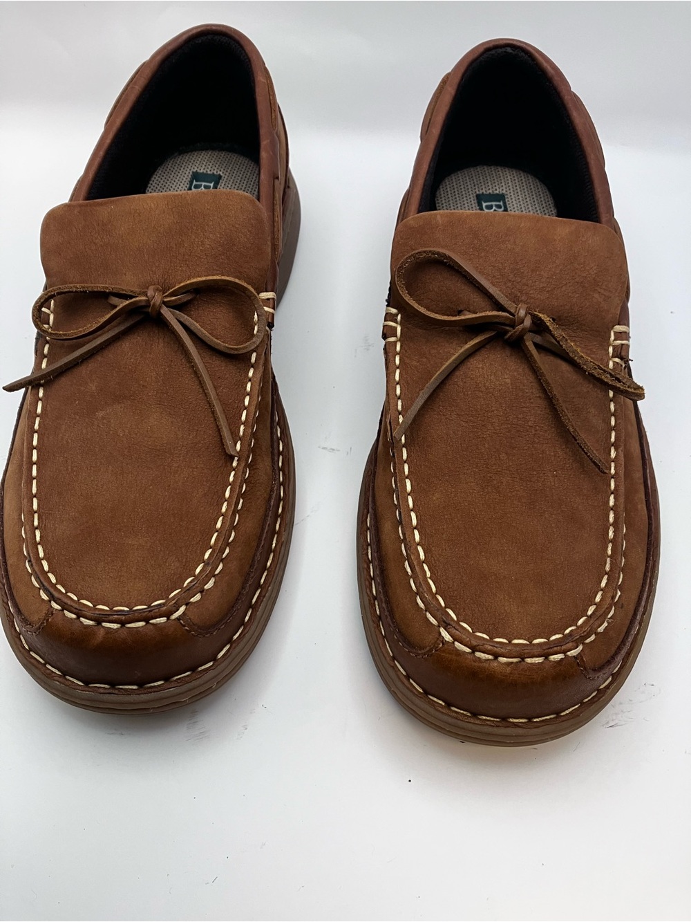 G.H. Bass & Co. Brown Suede Moc Toe Boat Shoes